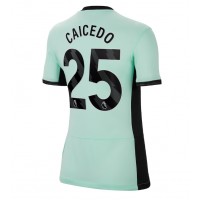 Camisa de time de futebol Chelsea Moises Caicedo #25 Replicas 3º Equipamento Feminina 2023-24 Manga Curta